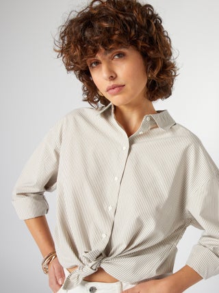 Basic blouse van popeline