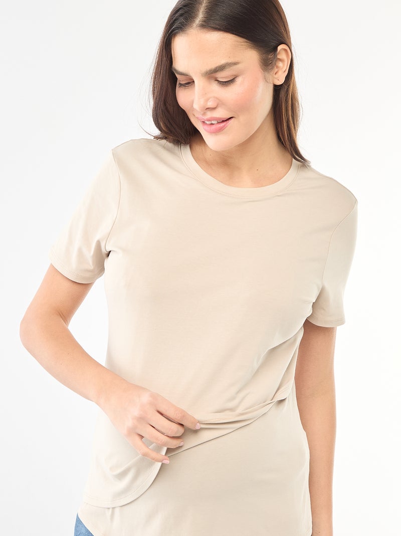 Basic borstvoedings-T-shirt Grijs - Kiabi