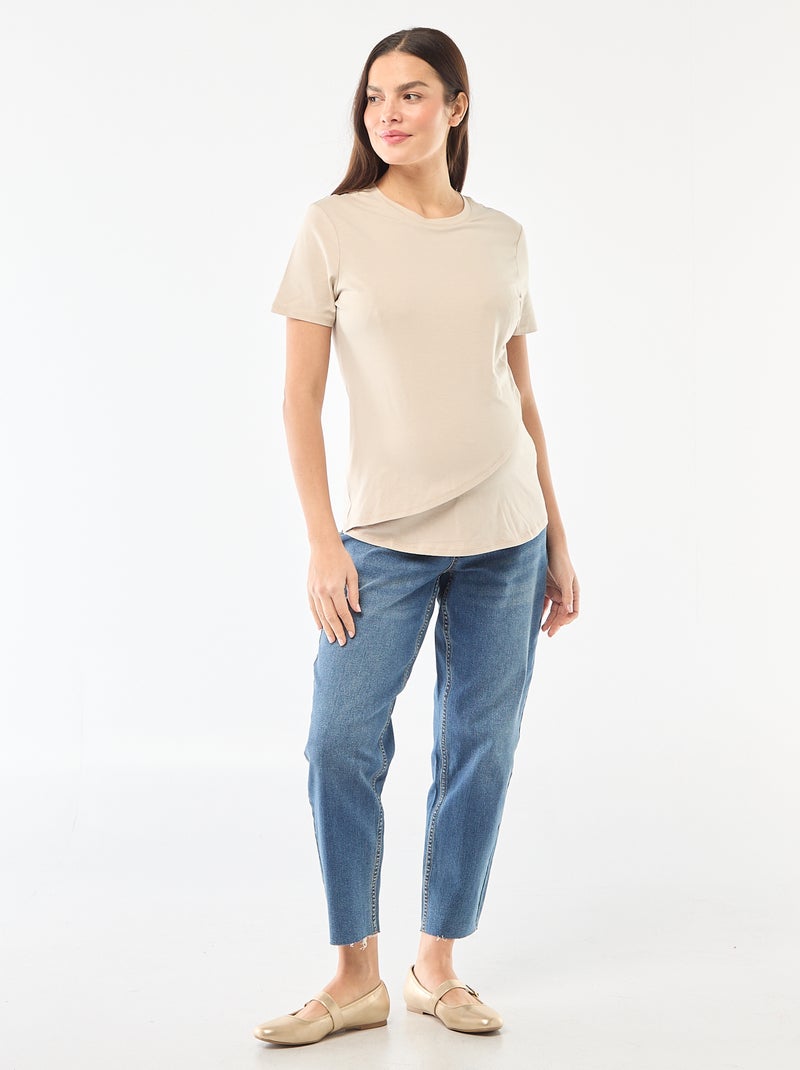 Basic borstvoedings-T-shirt Grijs - Kiabi