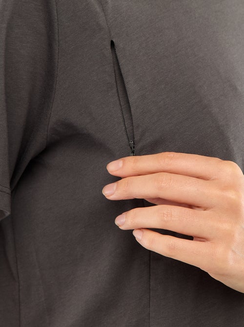 Basic borstvoedings-T-shirt met korte mouw - Kiabi