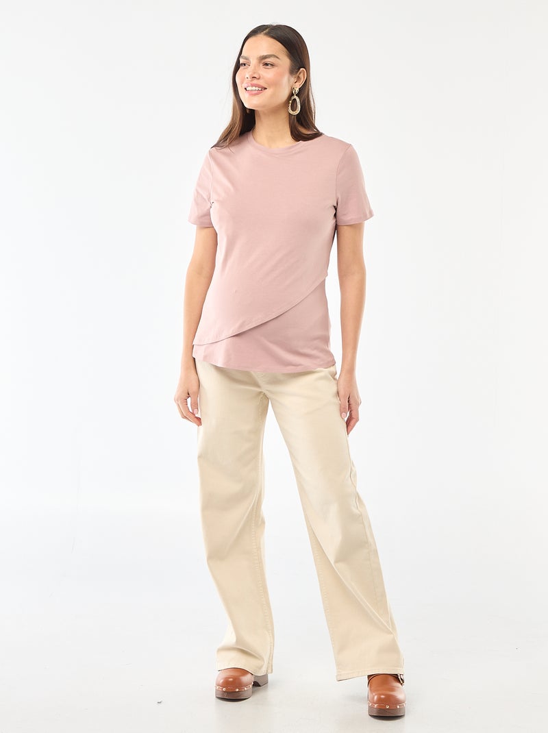 Basic borstvoedings-T-shirt Rose - Kiabi