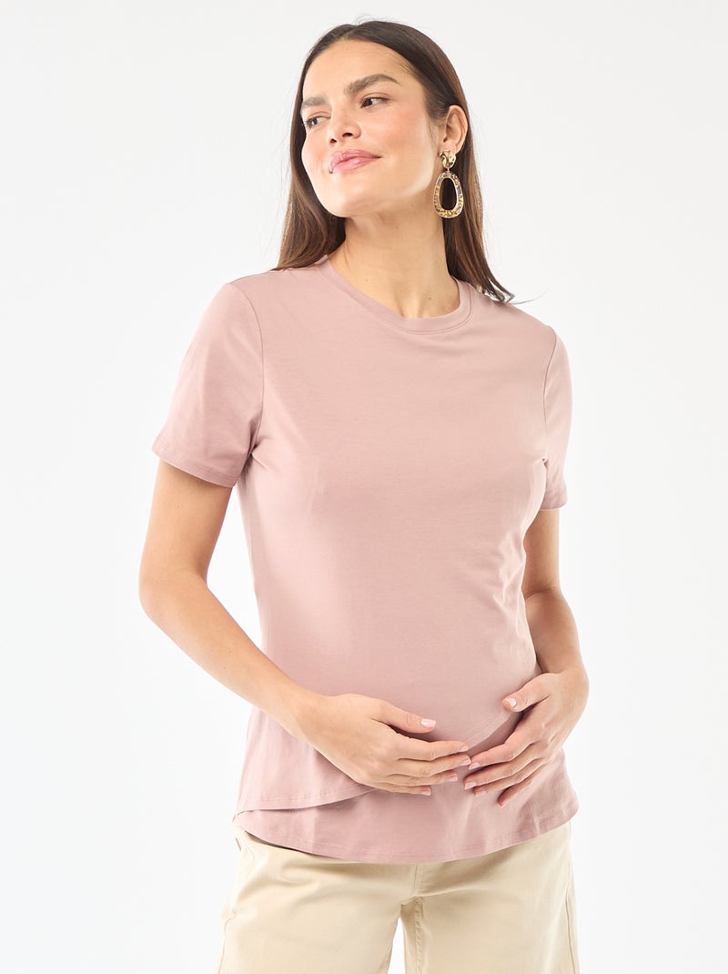 Basic borstvoedings-T-shirt Rose - Kiabi