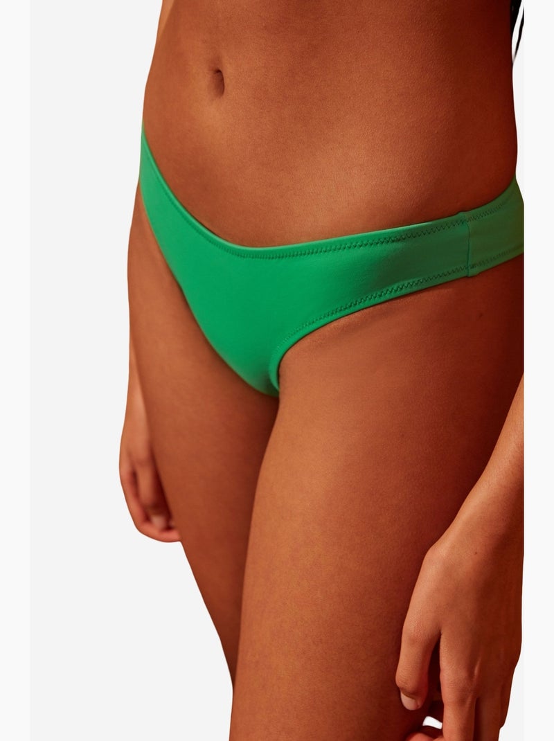 Basic cheeky bikinibroekje penti Smaragdgroen - Kiabi