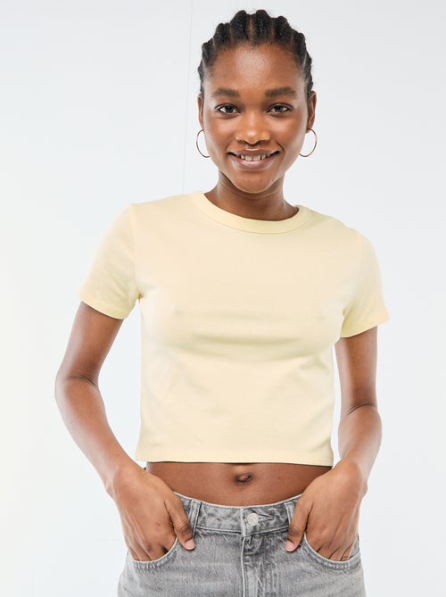 Basic cropped T-shirt - Kiabi