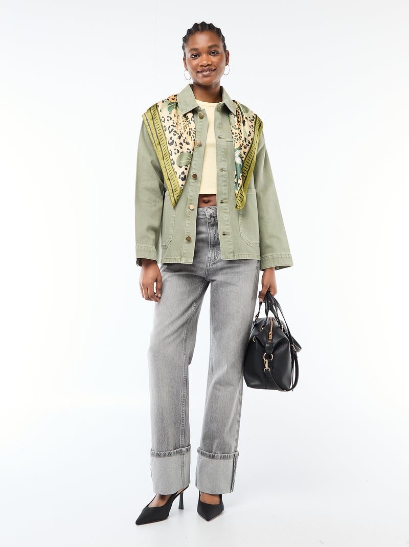 Basic cropped T-shirt Geel - Kiabi