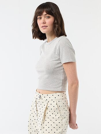 Basic cropped T-shirt