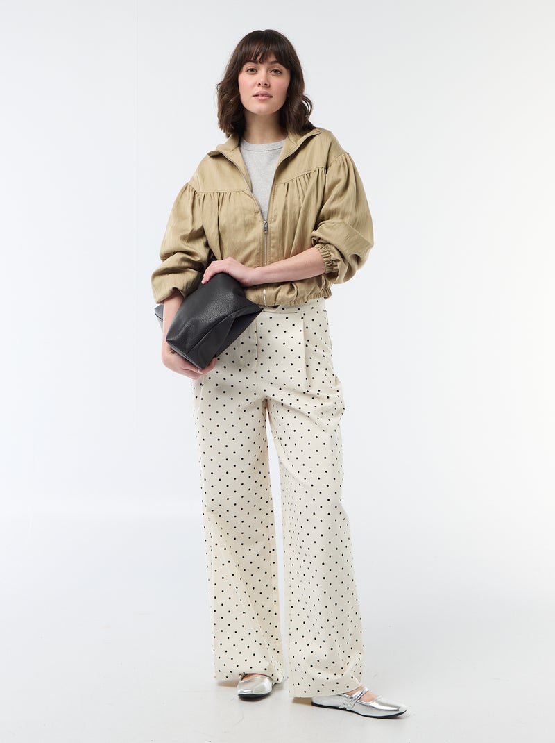 Basic cropped T-shirt Grijs - Kiabi