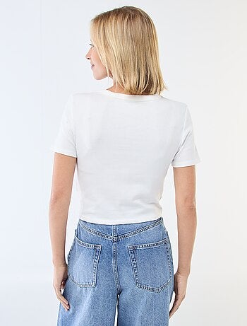 Basic cropped T-shirt