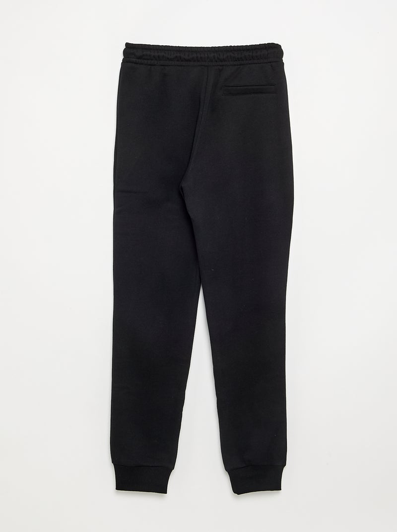 Basic effen joggingbroek Zwart - Kiabi