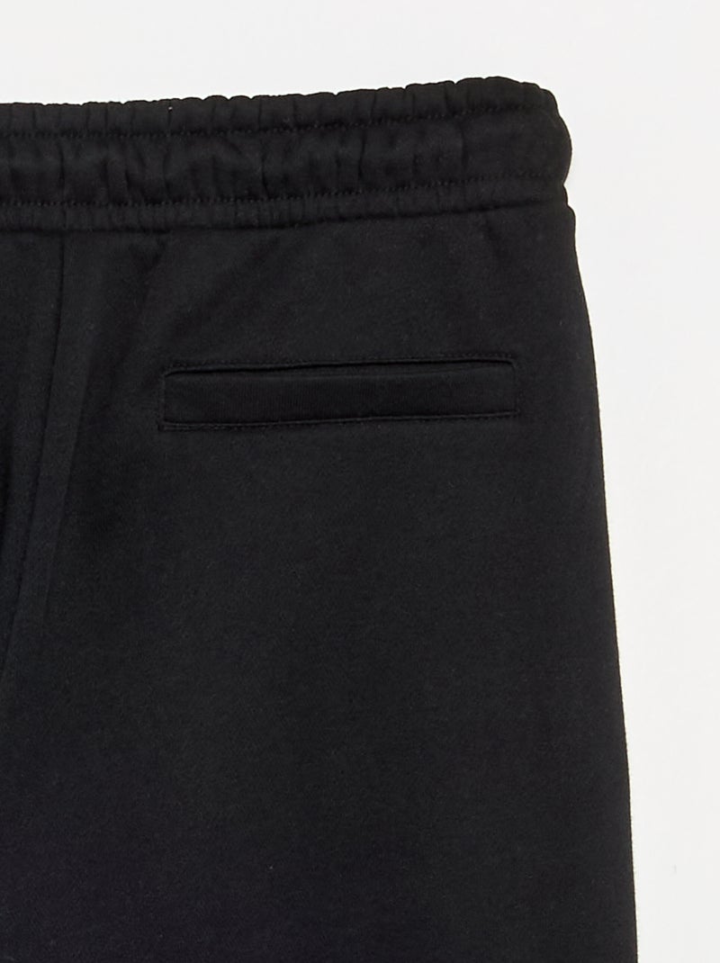 Basic effen joggingbroek Zwart - Kiabi