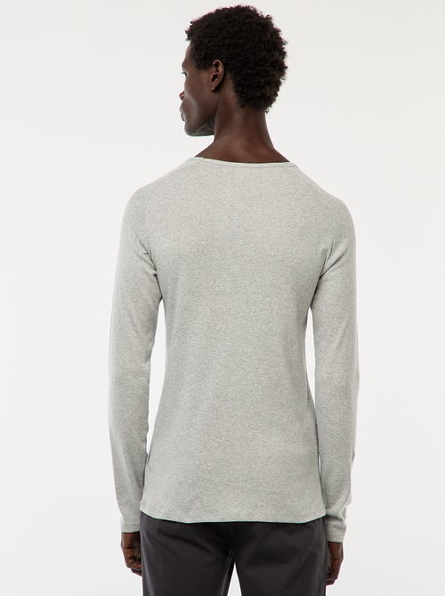 Basic, effen T-shirts met lange mouw - Kiabi