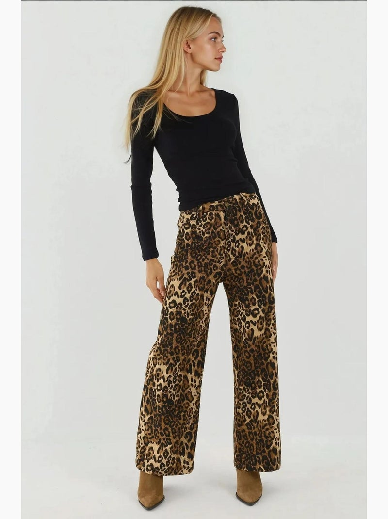 Basic gebreide top met lange mouwen en u-hals hiccup Zwart - Kiabi