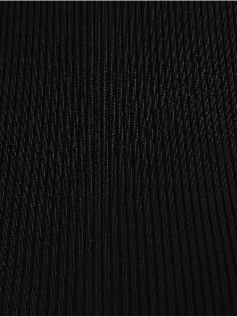 Basic geweven tanktop met ronde hals hiccup Zwart - Kiabi