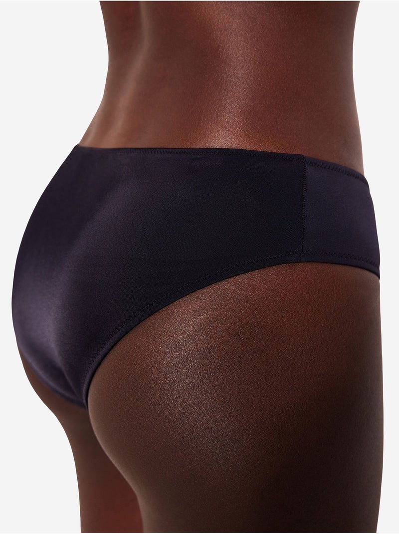 Basic hipster bikinibroekje penti Zwart - Kiabi