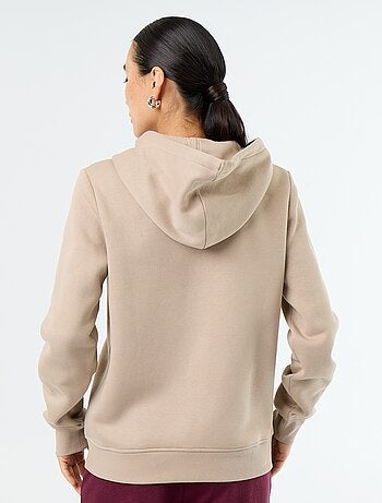 Basic hoodie met rits