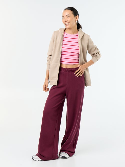 Basic hoodie met rits - Kiabi