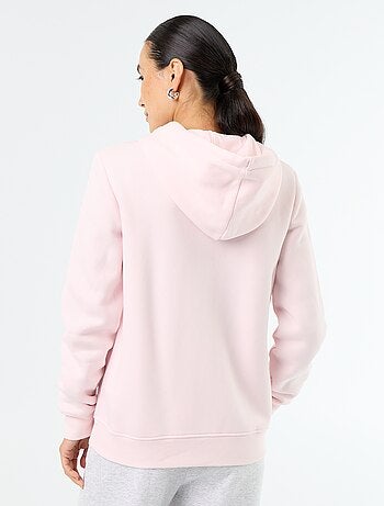Basic hoodie met rits