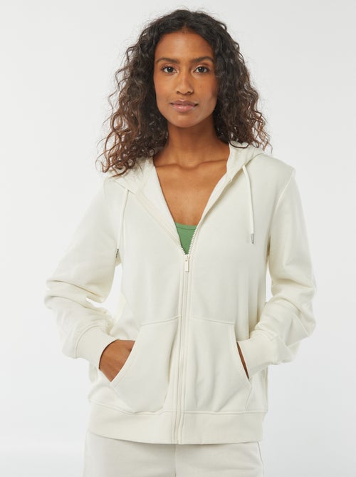 Basic hoodie met rits - Kiabi