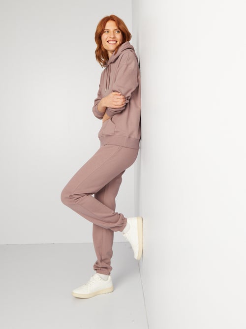 Basic joggingbroek met opgeruwde binnenzijde - Kiabi