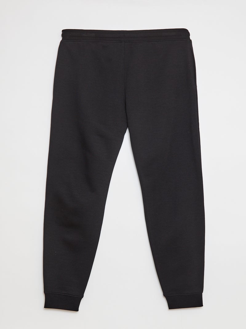 Basic joggingbroek met zachte, opgeruwde binnenzijde - L36 zwart - Kiabi