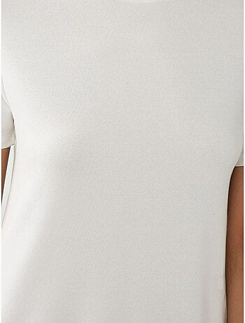Basic midi-jurk met ronde hals en korte mouwen, hiccup