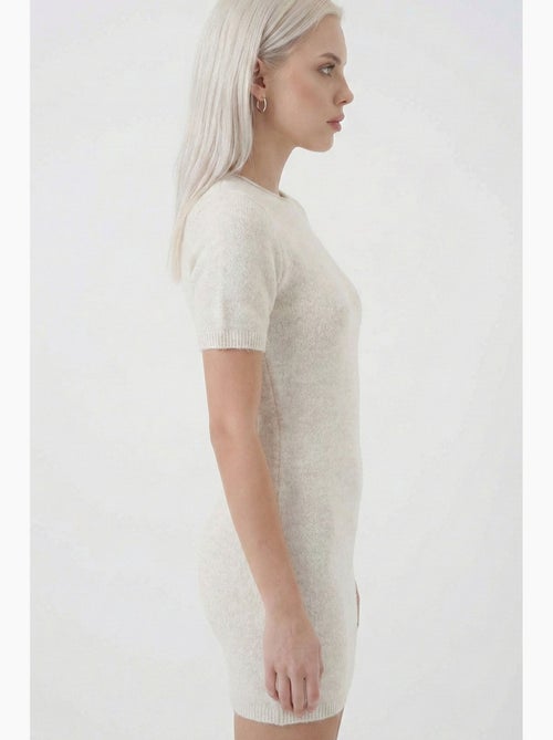 Basic mini gebreide jurk bdart - Kiabi Basic mini gebreide jurk bdart - Kiabi
