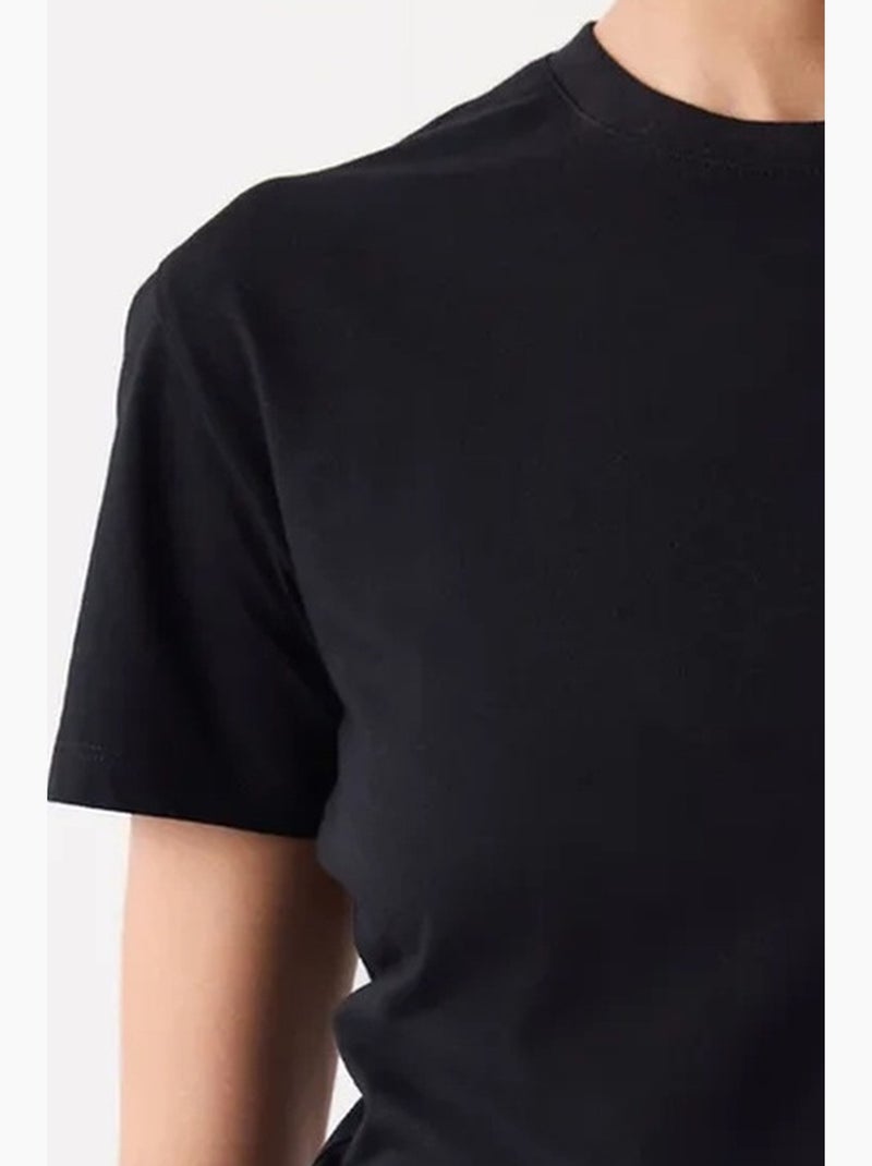 Basic oversized t-shirt met korte mouwen penti Zwart - Kiabi