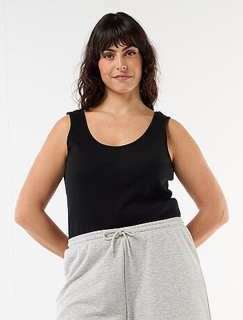 Basic ribgebreide top