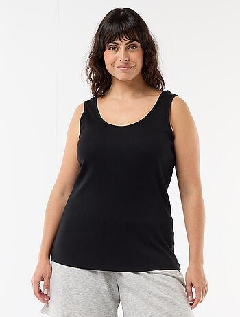 Basic ribgebreide top