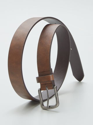 Basic riem met metalen gesp