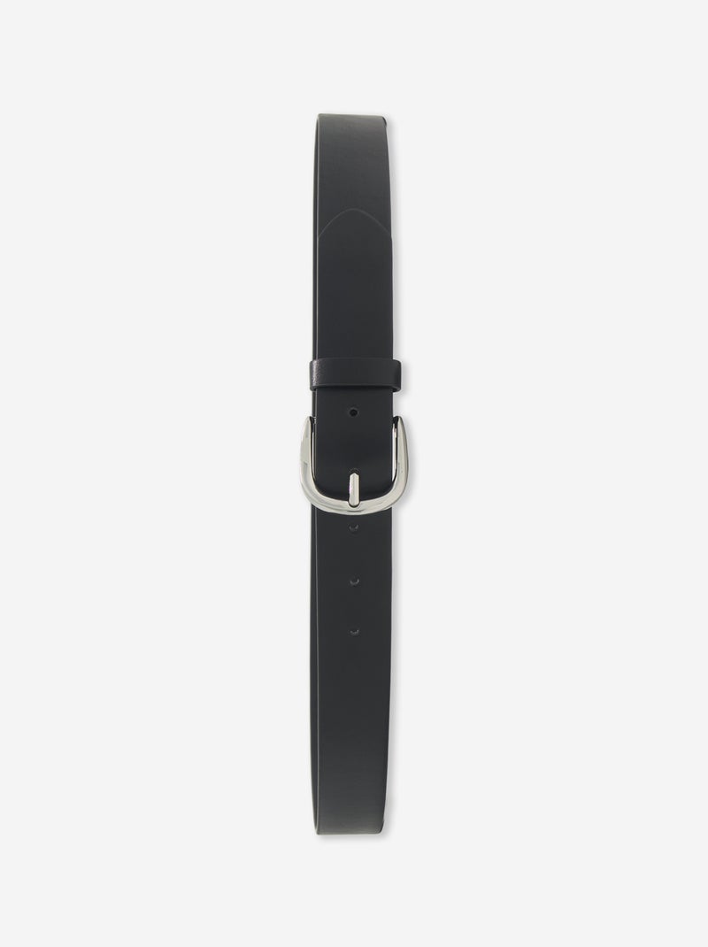 Basic riem van kunstleer zwart - Kiabi