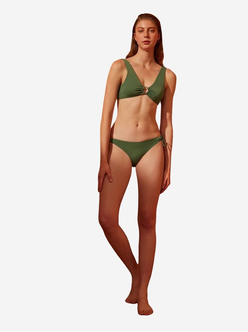 Basic ring bikinibroekje penti Kakigroen - Kiabi