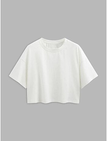 Basic ronde hals crop t-shirt hiccup
