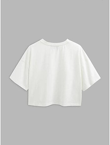 Basic ronde hals crop t-shirt hiccup