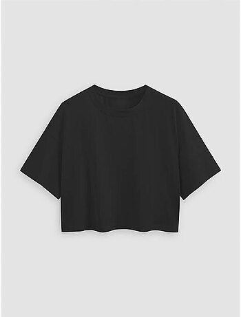 Basic ronde hals crop t-shirt hiccup