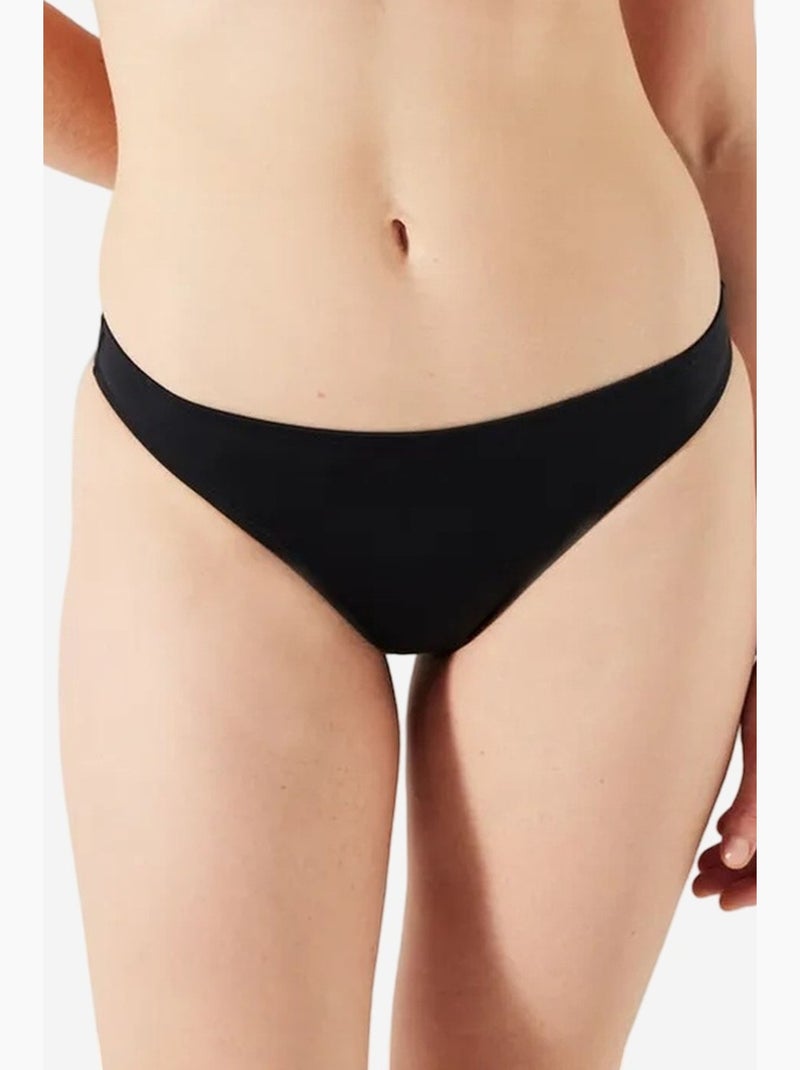 Basic slip bikinibroekje penti Zwart - Kiabi