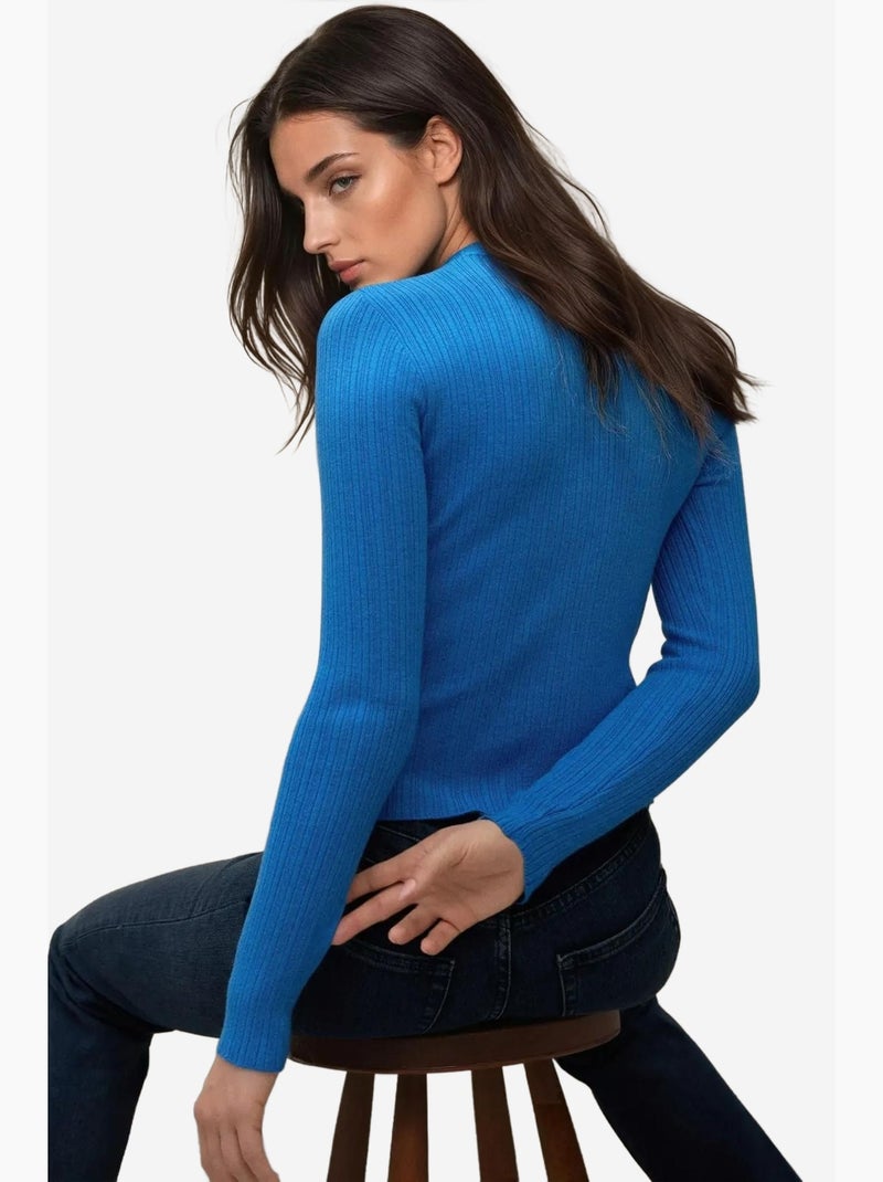 Basic sweater hiccup Lichtblauw - Kiabi