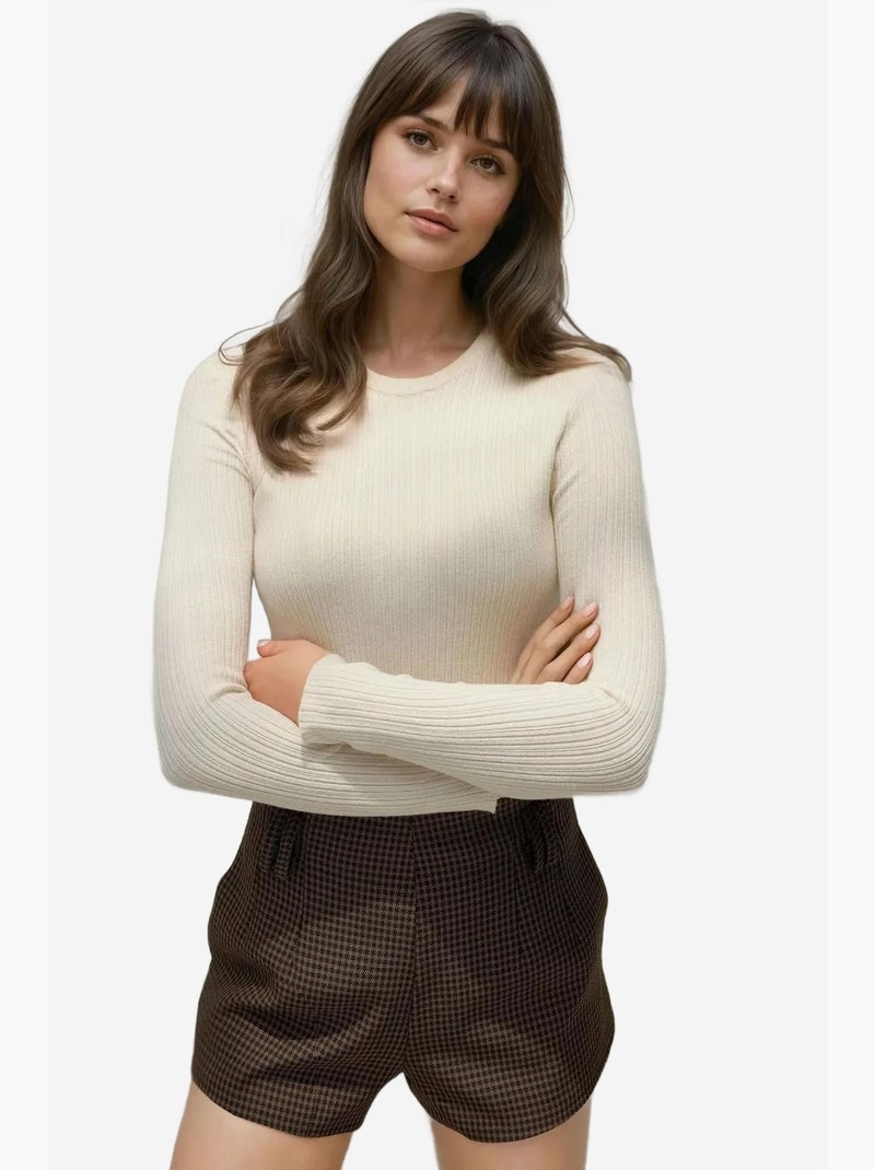 Basic sweater hiccup Wit - Kiabi