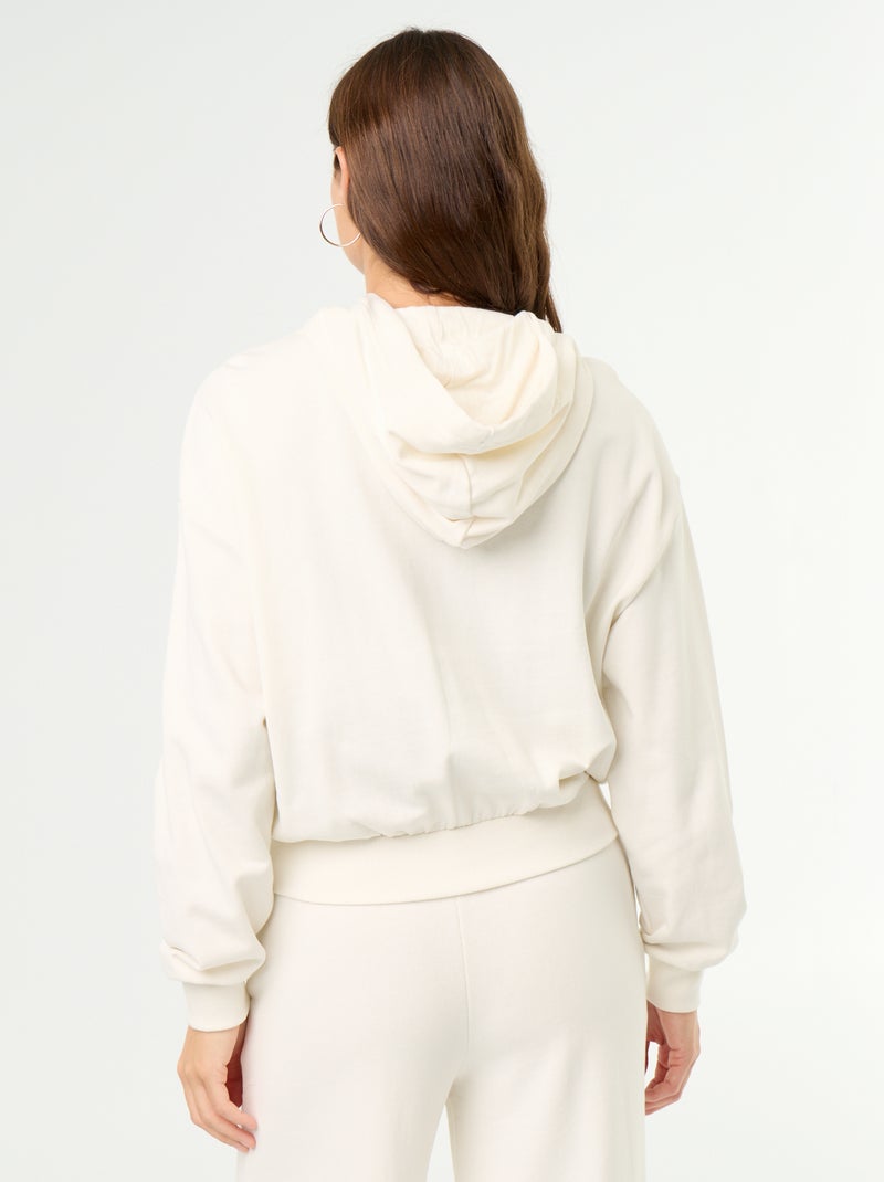 Basic sweater van lichte French Terry Wit - Kiabi