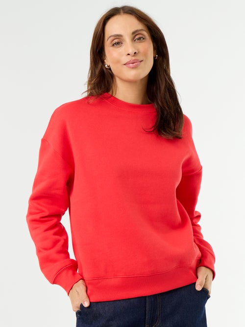 Basic sweater van molleton - Kiabi