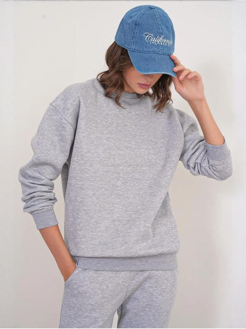 Basic sweatshirt- en jogger tweedelige set mixray - Kiabi