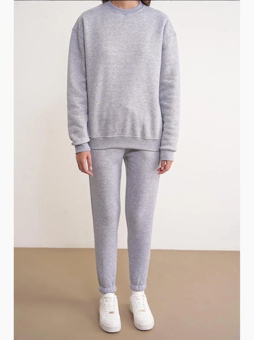 Basic sweatshirt- en jogger tweedelige set mixray - Kiabi