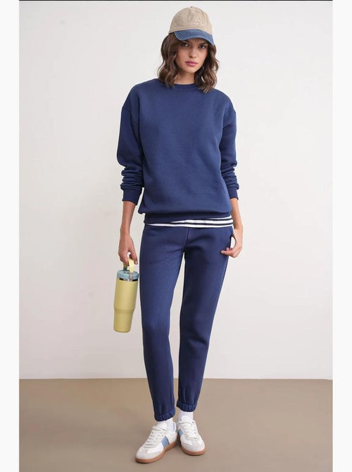 Basic sweatshirt- en jogger tweedelige set mixray - Kiabi