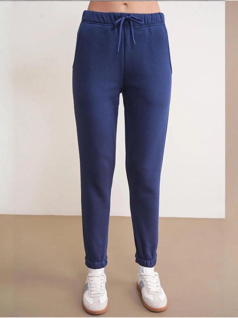 Basic sweatshirt- en jogger tweedelige set mixray Marineblauw - Kiabi