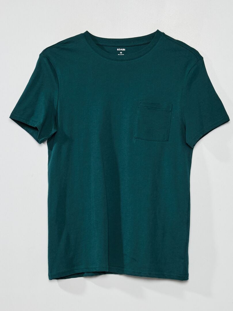Basic T-shirt GROEN - Kiabi
