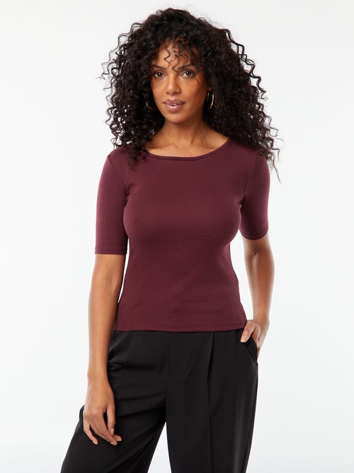 Basic T-shirt met korte mouwen - Kiabi