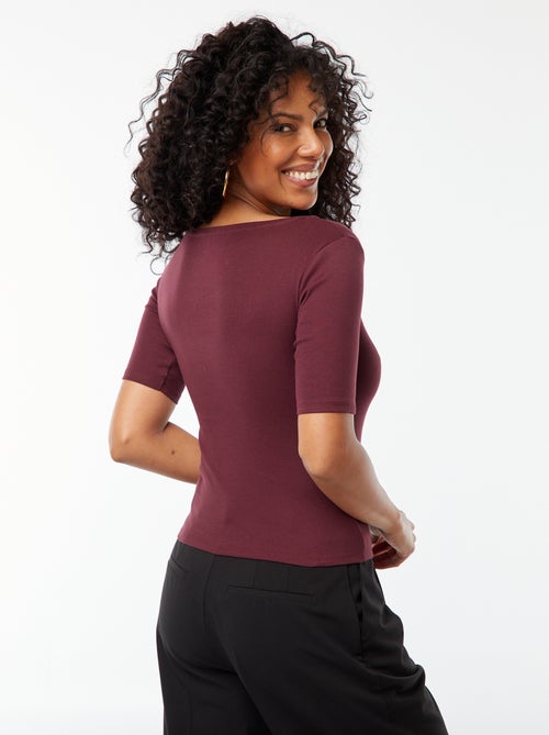 Basic T-shirt met korte mouwen - Kiabi