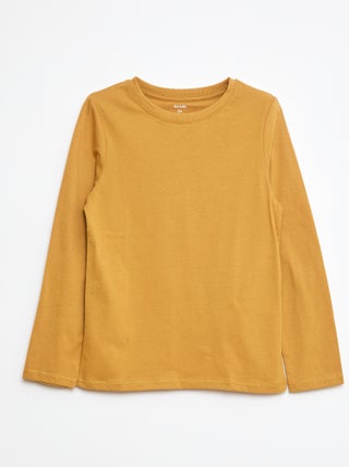 Basic T-shirt met lange mouw