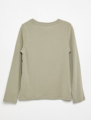 Basic T-shirt met lange mouwen