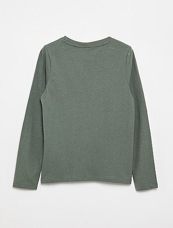 Basic T-shirt met lange mouwen